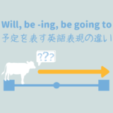 未来の予定を表す英語【will, be -ing, be going to】の違いをイラスト図解します