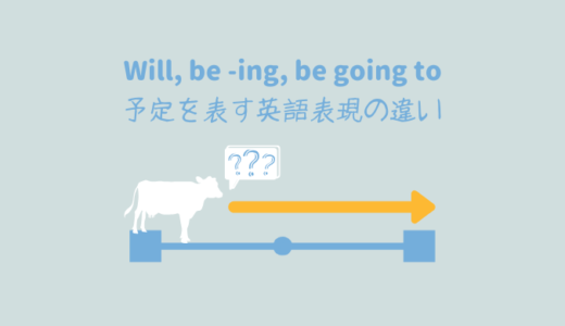 間違ったニュアンスで伝えてませんか？未来の予定を表す英語【will, be -ing, be going to】の違いをイラスト図解します
