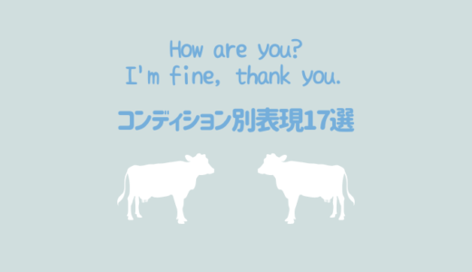 【How are you? →I’m fine, thank you】からはもう卒業！コンディション別切り替えし表現17選